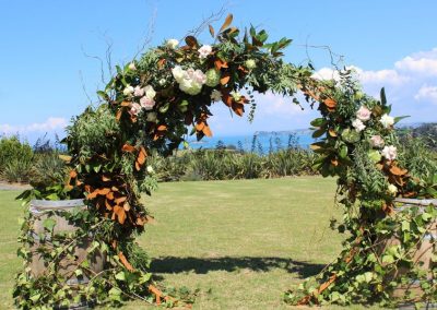 Rustic flower arch Auckland