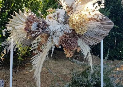 dried wedding flower arch Auckland NZ